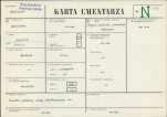 KC - Karta cmentarza, skan nr 1