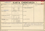 KC - Karta cmentarza, skan nr 1