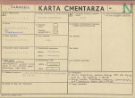 KC - Karta cmentarza, skan nr 1