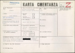 KC - Karta cmentarza, skan nr 1