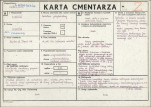 KC - Karta cmentarza, skan nr 1