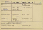 KC - Karta cmentarza, skan nr 1