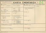 KC - Karta cmentarza, skan nr 1