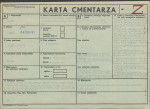 KC - Karta cmentarza, skan nr 1