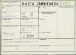 KC - Karta cmentarza, skan nr 1