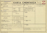 KC - Karta cmentarza, skan nr 1