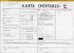 KC - Karta cmentarza, skan nr 1