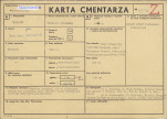 KC - Karta cmentarza, skan nr 1