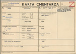KC - Karta cmentarza, skan nr 1