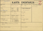 KC - Karta cmentarza, skan nr 1