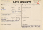 KC - Karta cmentarza, skan nr 1