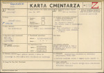 KC - Karta cmentarza, skan nr 1