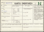 KC - Karta cmentarza, skan nr 1