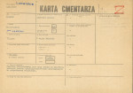 KC - Karta cmentarza, skan nr 1