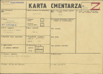 KC - Karta cmentarza, skan nr 1