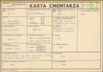 KC - Karta cmentarza, skan nr 1