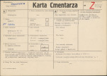 KC - Karta cmentarza, skan nr 1