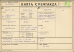 KC - Karta cmentarza, skan nr 1