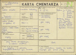KC - Karta cmentarza, skan nr 1