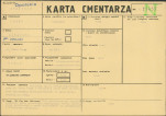 KC - Karta cmentarza, skan nr 1