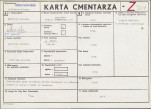 KC - Karta cmentarza, skan nr 1