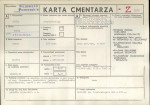 KC - Karta cmentarza, skan nr 1