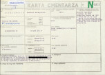 KC - Karta cmentarza, skan nr 1