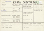 KC - Karta cmentarza, skan nr 1