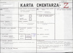KC - Karta cmentarza, skan nr 1