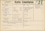 KC - Karta cmentarza, skan nr 1