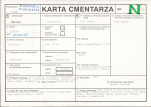 KC - Karta cmentarza, skan nr 1