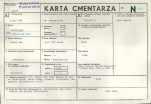 KC - Karta cmentarza, skan nr 1