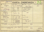 KC - Karta cmentarza, skan nr 1