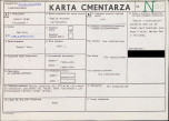 KC - Karta cmentarza, skan nr 1