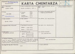 KC - Karta cmentarza, skan nr 1