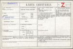 KC - Karta cmentarza, skan nr 1