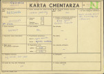 KC - Karta cmentarza, skan nr 1