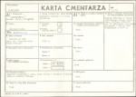 KC - Karta cmentarza, skan nr 1