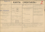 KC - Karta cmentarza, skan nr 1