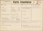 KC - Karta cmentarza, skan nr 1