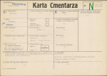 KC - Karta cmentarza, skan nr 1