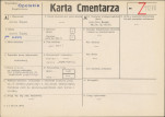 KC - Karta cmentarza, skan nr 1
