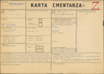 KC - Karta cmentarza, skan nr 1