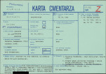 KC - Karta cmentarza, skan nr 1