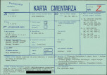 KC - Karta cmentarza, skan nr 1