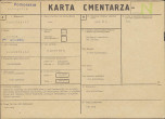 KC - Karta cmentarza, skan nr 1