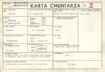 KC - Karta cmentarza, skan nr 1