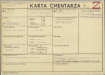 KC - Karta cmentarza, skan nr 1