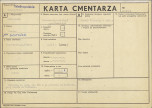 KC - Karta cmentarza, skan nr 1