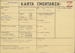 KC - Karta cmentarza, skan nr 1